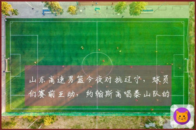山东高速男篮今夜对抗辽宁，球员们赛前互动，约翰斯高唱泰山队的歌曲